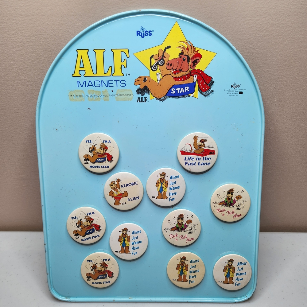 Vintage ALF Magnet Store Display Vintage Advertising 80s 90s Russ Berrie